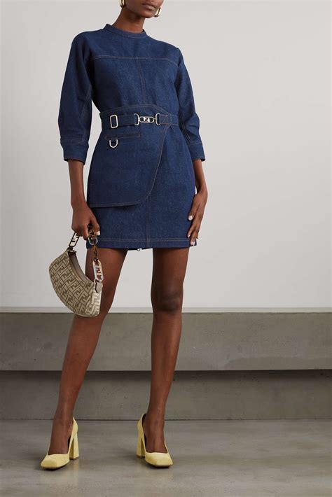 fendi logo dress price|fendi denim dress.